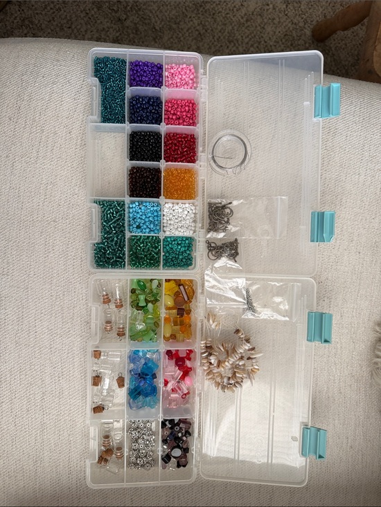 Other - Jewelry Making Supplies- Beads, clasps, crimping beads, wire and bottle pendants